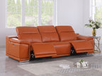 9762 Divanitalia 3-Piece Modular Power Reclining Sofa with 2 Power Recliners in Top Grain Italian Leather
