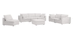 1100 Divanitalia 3-Piece Sofa Set with Ottoman - Top-grain Italian Leather