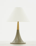 Nunez Modern Concrete & Oak Table Lamp