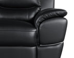 4572 Modern Genuine Leather Chair - Black - SKU 4572-CH-BLACK - view 9