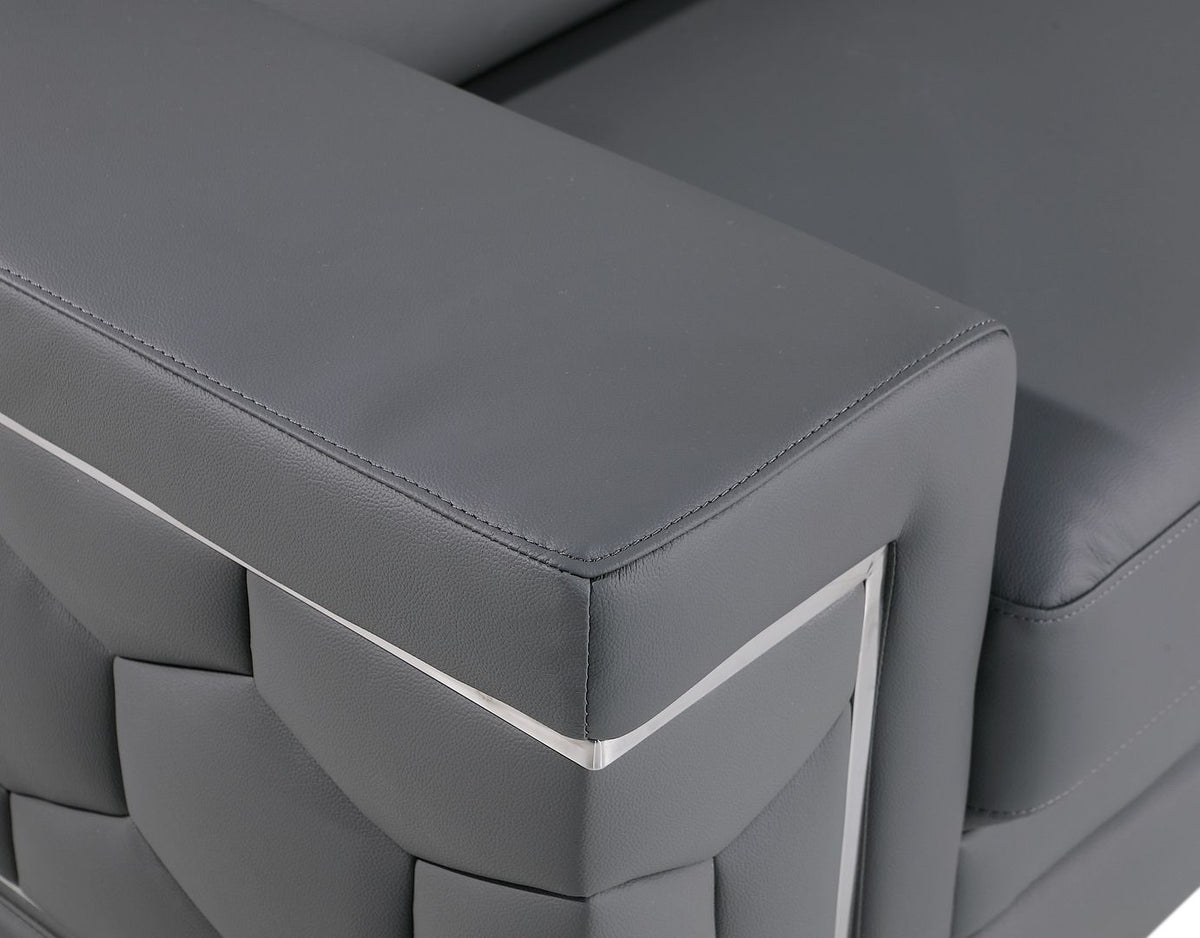296 Genuine Loveseat - Grey - SKU 296-GREY-L - view 8