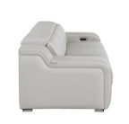 1116 Divanitalia 3-Piece Modular Power Reclining Sofa in Top Grain Italian Leather with 2 Power Recliners & Power Headrests