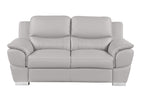 4572 Modern Genuine Leather 3-Piece Sofa Set - Light Grey - SKU 4572 LIGHT GREY 3PC (S/L/C) - GROUP - view 6