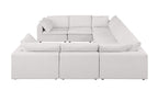 1100 Divanitalia 8-Piece U-Shaped Sectional Sofa in Top-grain Italian Leather