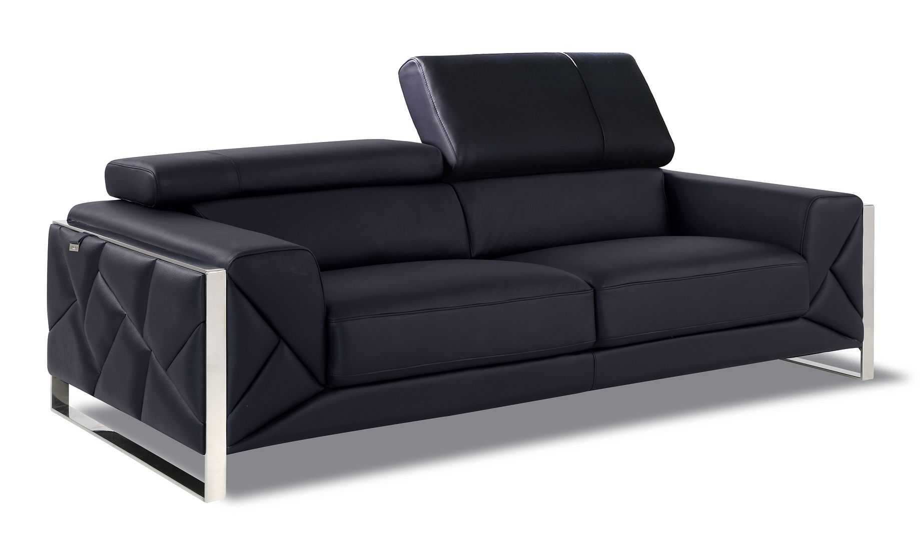 903 Divanitalia Sofa with Adjustable Headrest in Top-grain Italian Leather