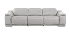 9762 Divanitalia 3-Piece Modular Power Reclining Sofa with 3 Power Recliners in Top Grain Italian Leather