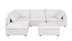 1100 Divanitalia 6-Piece Left Arm Facing 3-Seat Sectional Sofa - Top-grain Italian Leather