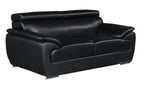 4571 Modern Genuine Leather 3-Piece Sofa Set - Black - SKU 4571-LV BLACK 3PC (S/L/C) - GROUP - view 6