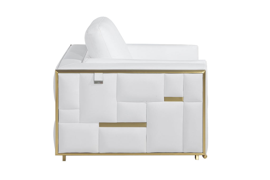 1130 Divanitalia Chair in Top-grain Italian Leather - White - SKU 1130-WHITE-CH - view 5