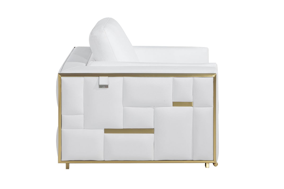 1130 Divanitalia Chair in Top-grain Italian Leather - White - SKU 1130-WHITE-CH - view 5