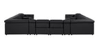 1224 Divanitalia 12-Piece U-Shaped Sectional Sofa in Top Grain Italian Leather with 4 Power Recliners & Power Headrests