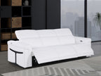 1126 Divanitalia 3-Piece Modular Power Reclining Sofa in Top Grain Italian Leather with 3 Power Recliners & Power Headrests