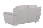 4572 Modern Genuine Leather Loveseat - Light Grey - SKU 4572-L-LT-GREY - view 3