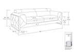 903 Divanitalia Sofa with Adjustable Headrest in Top-grain Italian Leather