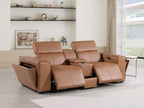 1224 Divanitalia 3-Piece Modular Power Reclining Loveseat in Top Grain Italian Leather with 2 Power Recliners & Power Headrests - Cognac - SKU 1224-COGNAC-3.2-HT - view 2