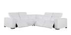 1208 Leather Reclining Set - Sofa & Loveseat with 4 Power Recliners