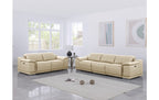 9762 Beige Modular Power Reclining Sofa & Loveseat Set