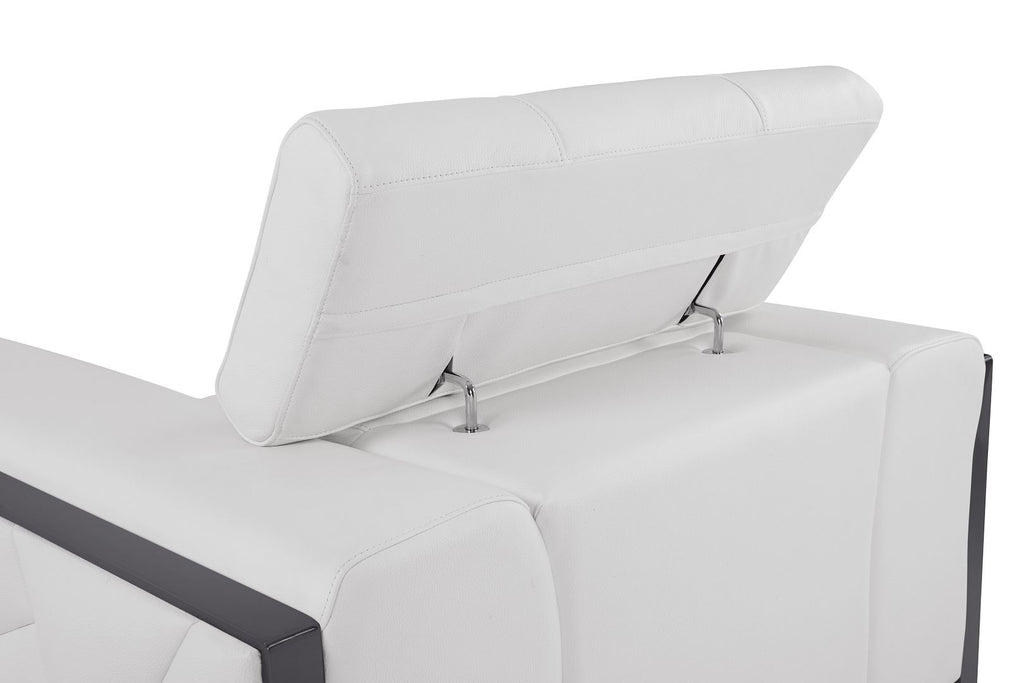 903 Divanitalia Sofa with Adjustable Headrest in Top-grain Italian Leather