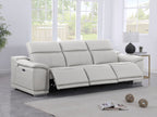 9762 Divanitalia 3-Piece Modular Power Reclining Sofa with 3 Power Recliners in Top Grain Italian Leather