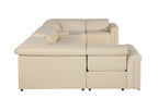 1126 Divanitalia 8-Piece U-Shaped Sectional Sofa in Top Grain Italian Leather with 4 Power Recliners & Power Headrests
