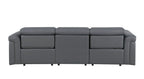 1126 Divanitalia 3-Piece Modular Power Reclining Sofa in Top Grain Italian Leather with 2 Power Recliners & Power Headrests