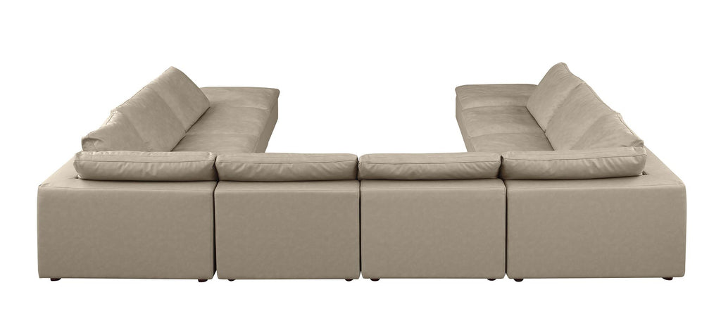 1100 Divanitalia 10-Piece U-Shaped Sectional Sofa with Chaise in Top-grain Italian Leather