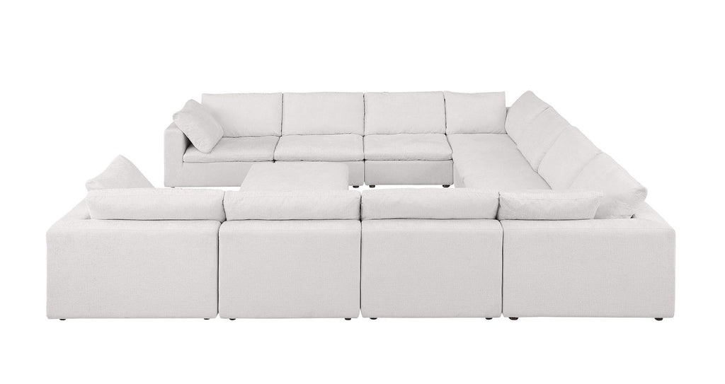1100 Divanitalia 11-Piece U-Shaped Sectional Sofa in Top-grain Italian Leather