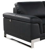 411 Divanitalia Chair in Top-grain Italian Leather
