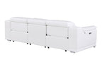 9762 Divanitalia 3-Piece Modular Power Reclining Sofa with 2 Power Recliners in Top Grain Italian Leather
