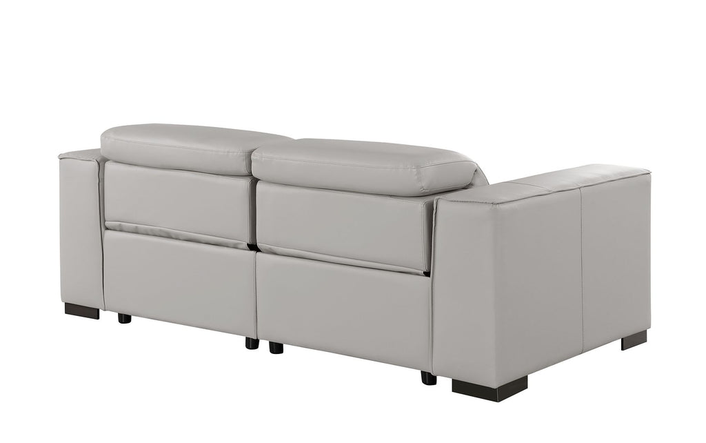 1208 Genuine Leather Dual Power Reclining Loveseat
