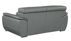 4571 Modern Genuine Leather Loveseat - Dark Grey - SKU 4571-L-GREY - view 3