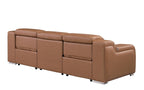 1116 Divanitalia 3-Piece Modular Power Reclining Sofa in Top Grain Italian Leather with 2 Power Recliners & Power Headrests