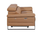 1246 Divanitalia Top Grain Italian Leather Loveseat with Power Headrest - Cognac - SKU 1246-COGNAC-2.2-HT - view 10