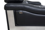 415 Divanitalia Sofa with Adjustable Headrest in Top-grain Italian Leather - Black - SKU 415-S-BLACK - view 6