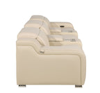 1116 Divanitalia 5-Piece Modular Power Reclining Sofa in Top Grain Italian Leather with 3 Power Recliners & Power Headrests