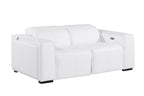 1224 Divanitalia 2-Piece Modular Power Reclining Loveseat in Top Grain Italian Leather with 2 Power Recliners & Power Headrests
