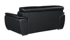 4571 Modern Genuine Leather Loveseat - Black - SKU 4571-L-BLACK - view 3