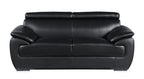 4571 Modern Genuine Leather 3-Piece Sofa Set - Black - SKU 4571-LV BLACK 3PC (S/L/C) - GROUP - view 5