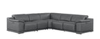 2679 5-Piece L-Shaped Power Reclining Sectional Sofa in Genuine Leather - 3 Recliners