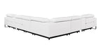 1246 Divanitalia 8-Piece L-Shaped Modular Power Reclining Sectional Sofa with 3 Power Recliners and Power Headrests - Top Grain Italian Leather