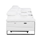 1246 Divanitalia Modular Power Triple Reclining Dual Console Sofa with Power Reclining Headrests - Top Grain Italian Leather - White - SKU 1246-WHITE-5.3-HT - view 7