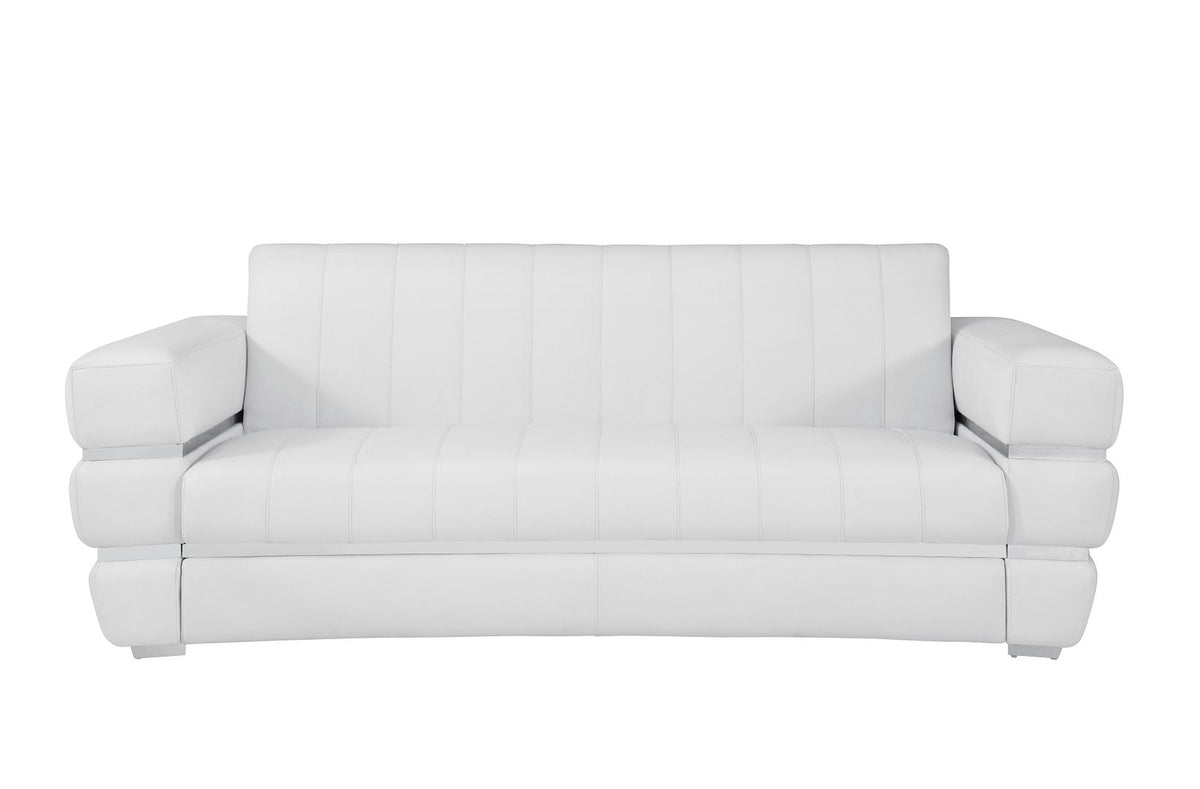 904 Divanitalia 2-Piece Sofa Set in Top-grain Italian Leather - White - SKU 904- WHITE 2PC (S/L) - GROUP - view 6