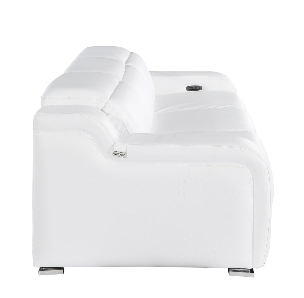1116 Divanitalia 3-Piece Modular Power Reclining Sofa in Top Grain Italian Leather with 2 Power Recliners & Power Headrests