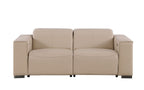 1208 Genuine Leather Dual Power Reclining Loveseat