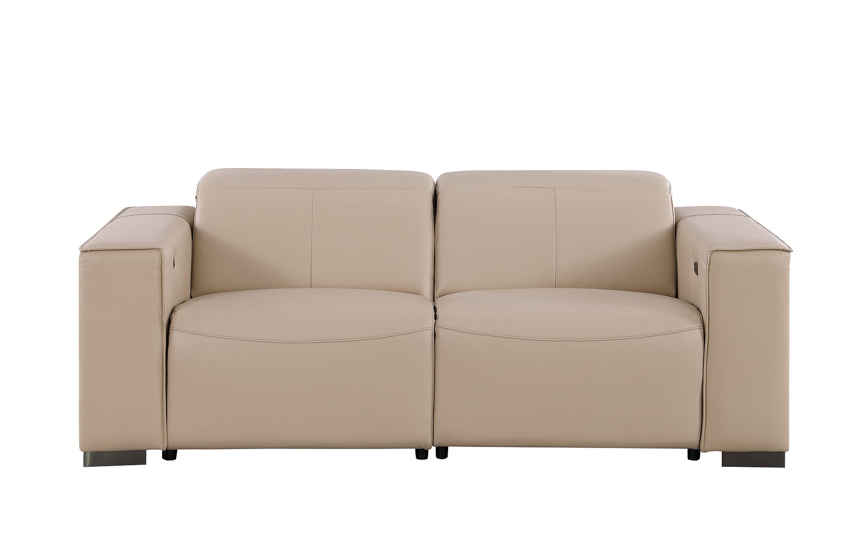 1208 Genuine Leather Dual Power Reclining Loveseat