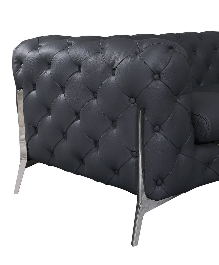 970 Divanitalia Loveseat in Top-grain Italian Leather