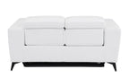 989 Divanitalia Power Reclining Loveseat with Power Headrest in Top-grain Italian Leather