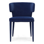 Lucero - Modern Grey Velvet Arm Dining Chair