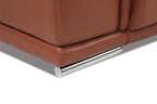 9762 Divanitalia Top Grain Italian Leather Power Reclining Loveseat with Adjustable Headrests