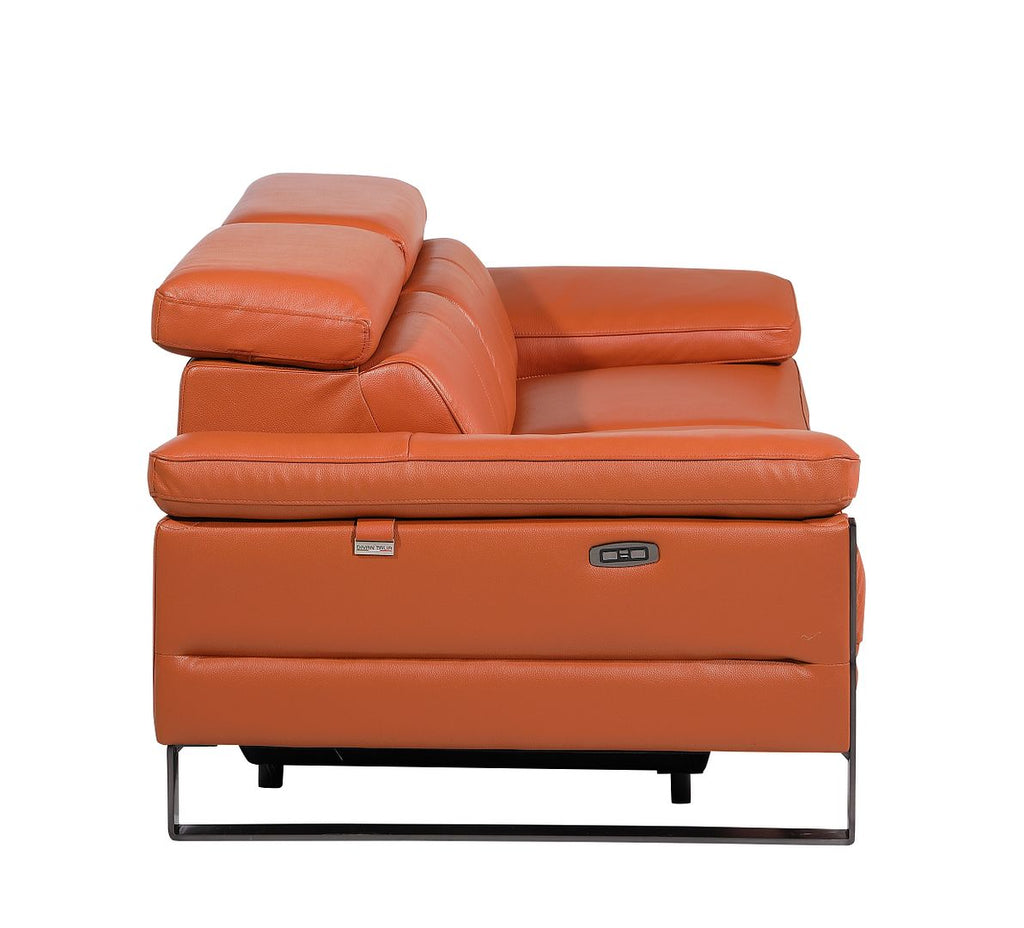 1246 Divanitalia Top Grain Italian Leather Loveseat with Power Headrest - Camel - SKU 1246-CAMEL-2.2-HT - view 8